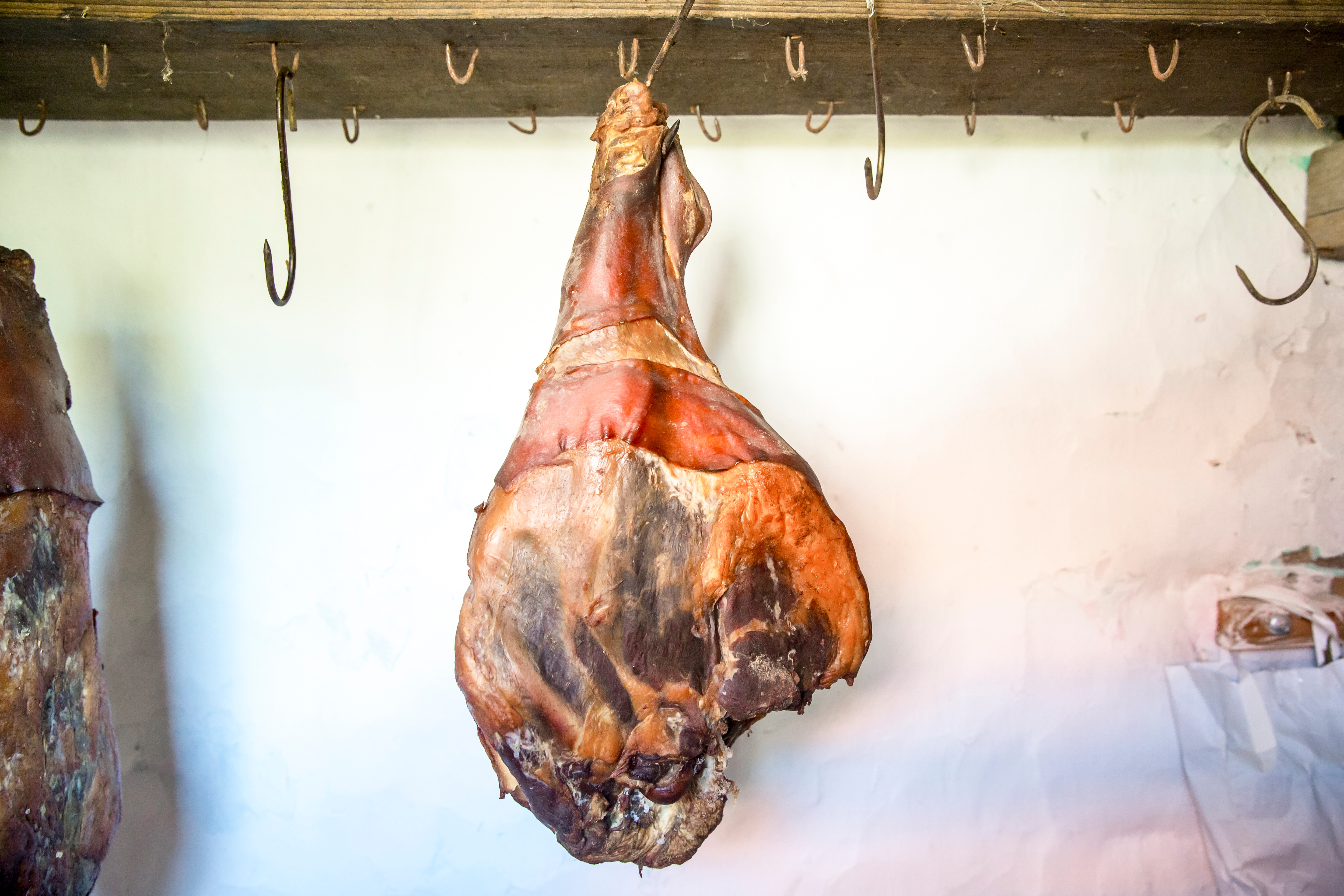country ham hanging